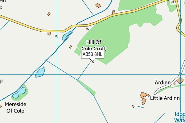 AB53 8HL map - OS VectorMap District (Ordnance Survey)