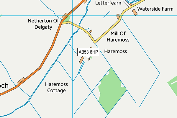 AB53 8HP map - OS VectorMap District (Ordnance Survey)