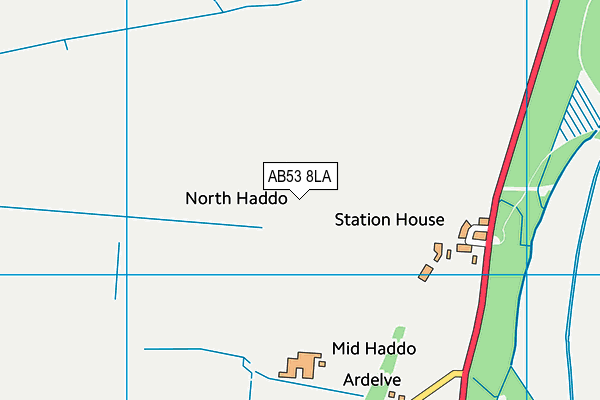 AB53 8LA map - OS VectorMap District (Ordnance Survey)