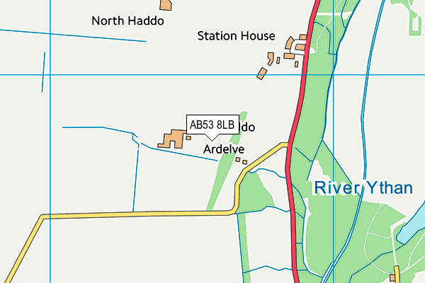 AB53 8LB map - OS VectorMap District (Ordnance Survey)