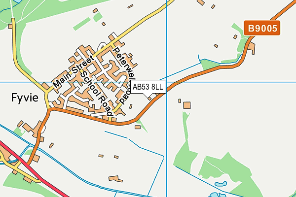 AB53 8LL map - OS VectorMap District (Ordnance Survey)