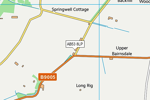 AB53 8LP map - OS VectorMap District (Ordnance Survey)