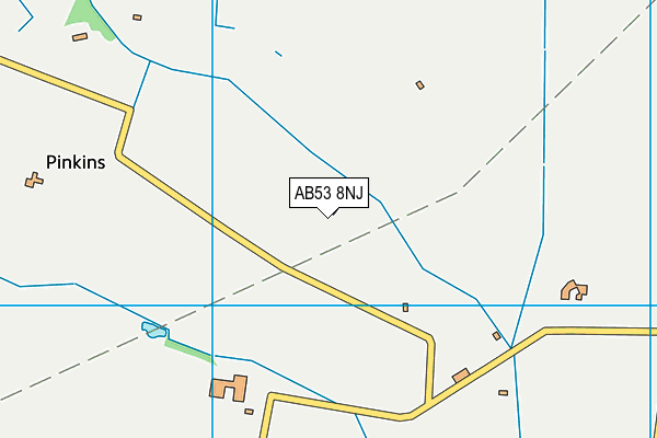 AB53 8NJ map - OS VectorMap District (Ordnance Survey)