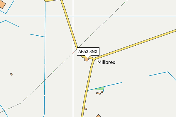 AB53 8NX map - OS VectorMap District (Ordnance Survey)