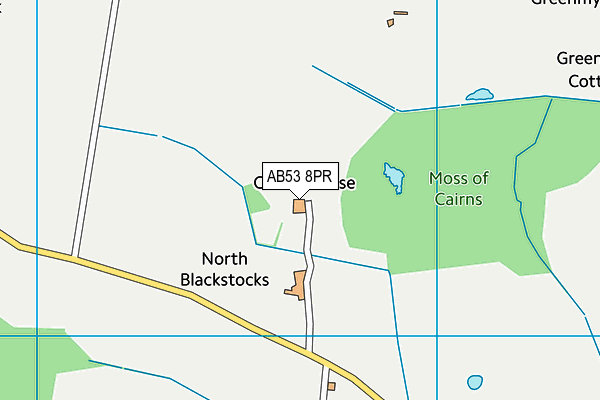 AB53 8PR map - OS VectorMap District (Ordnance Survey)