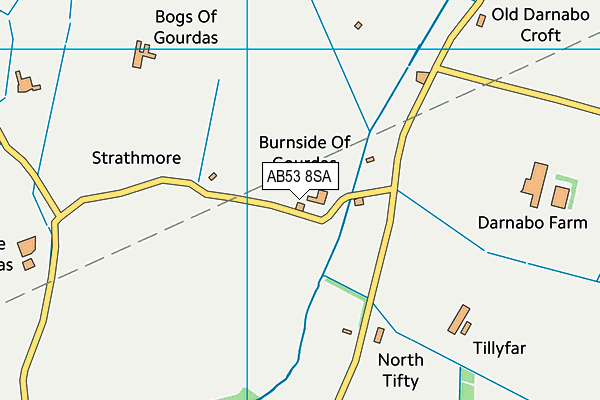 AB53 8SA map - OS VectorMap District (Ordnance Survey)