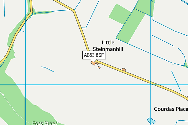 AB53 8SF map - OS VectorMap District (Ordnance Survey)