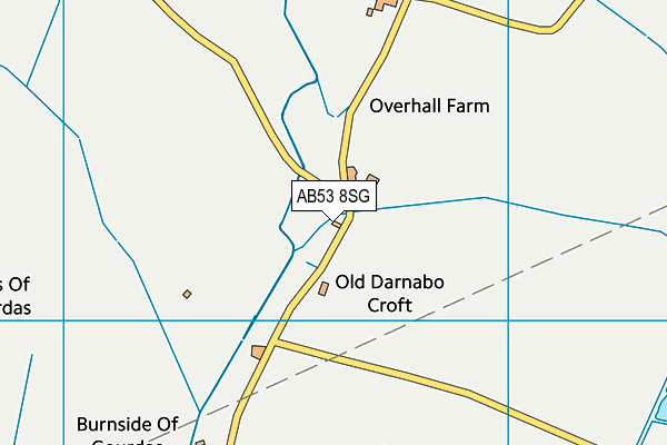 AB53 8SG map - OS VectorMap District (Ordnance Survey)
