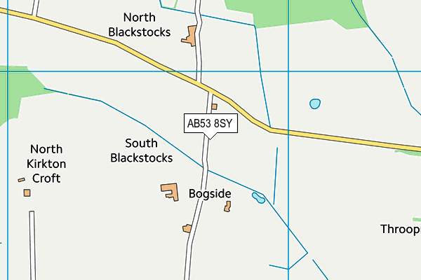 AB53 8SY map - OS VectorMap District (Ordnance Survey)