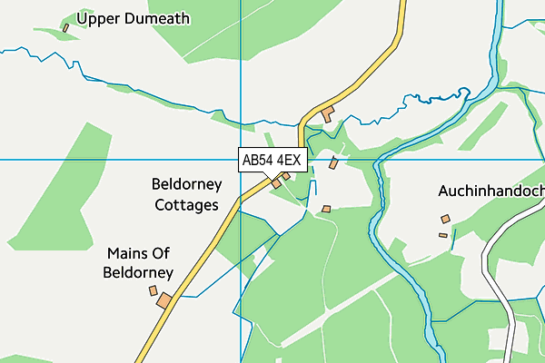 AB54 4EX map - OS VectorMap District (Ordnance Survey)