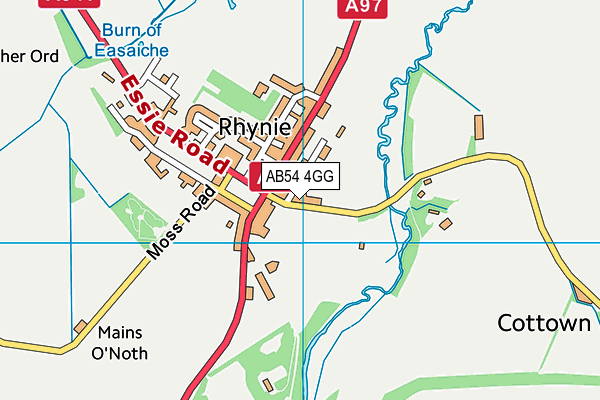 AB54 4GG map - OS VectorMap District (Ordnance Survey)