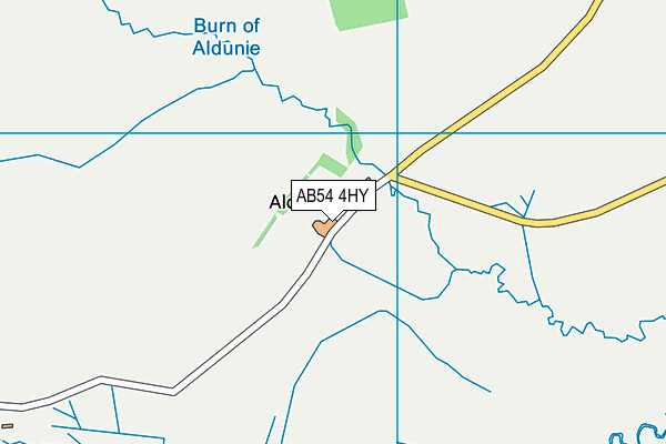 AB54 4HY map - OS VectorMap District (Ordnance Survey)