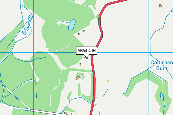 AB54 4JH map - OS VectorMap District (Ordnance Survey)