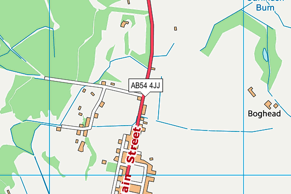 AB54 4JJ map - OS VectorMap District (Ordnance Survey)