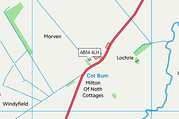 AB54 4LH map - OS VectorMap District (Ordnance Survey)