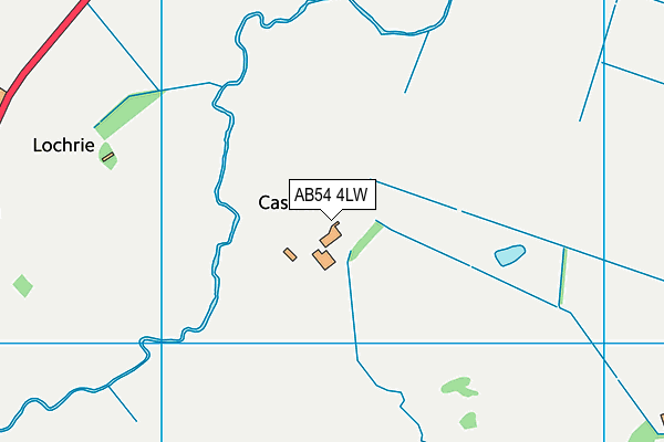 AB54 4LW map - OS VectorMap District (Ordnance Survey)