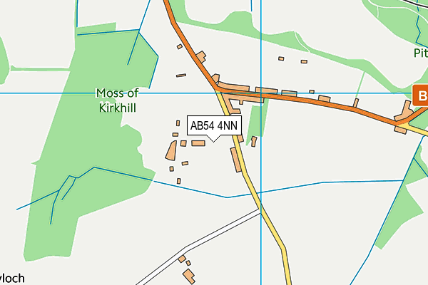 AB54 4NN map - OS VectorMap District (Ordnance Survey)