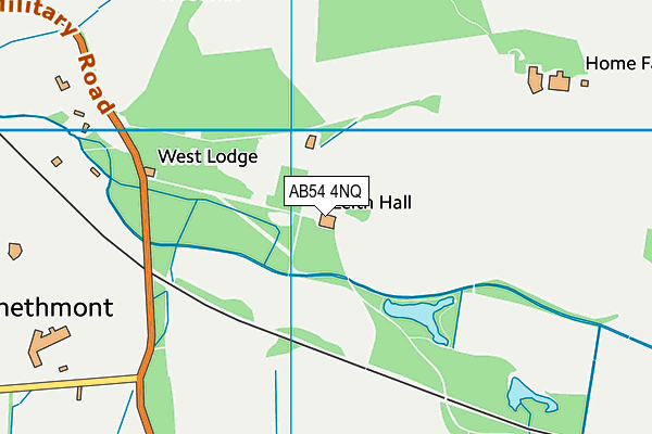 AB54 4NQ map - OS VectorMap District (Ordnance Survey)