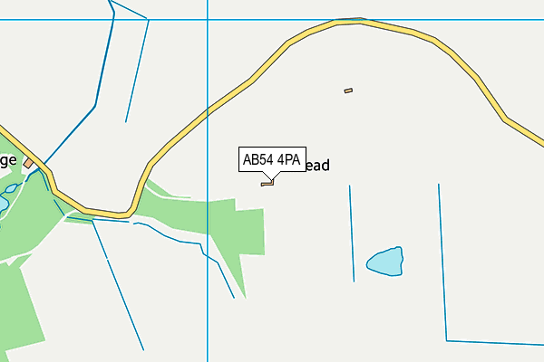 AB54 4PA map - OS VectorMap District (Ordnance Survey)