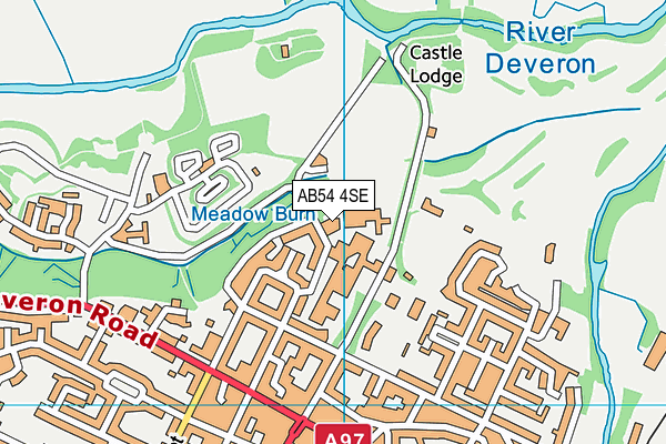 AB54 4SE map - OS VectorMap District (Ordnance Survey)