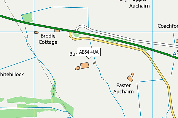 AB54 4UA map - OS VectorMap District (Ordnance Survey)