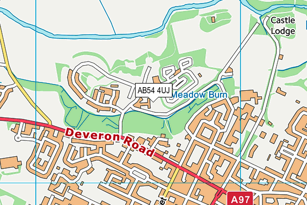 AB54 4UJ map - OS VectorMap District (Ordnance Survey)