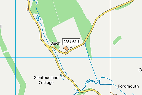 AB54 6AU map - OS VectorMap District (Ordnance Survey)