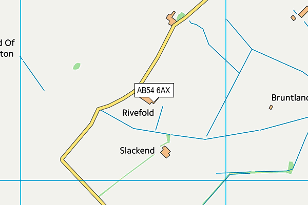 AB54 6AX map - OS VectorMap District (Ordnance Survey)