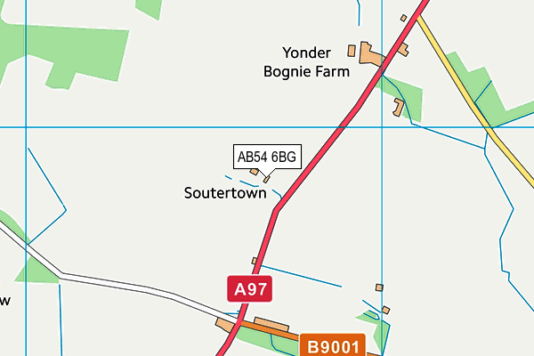 AB54 6BG map - OS VectorMap District (Ordnance Survey)