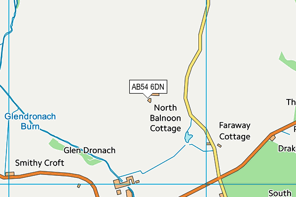 AB54 6DN map - OS VectorMap District (Ordnance Survey)