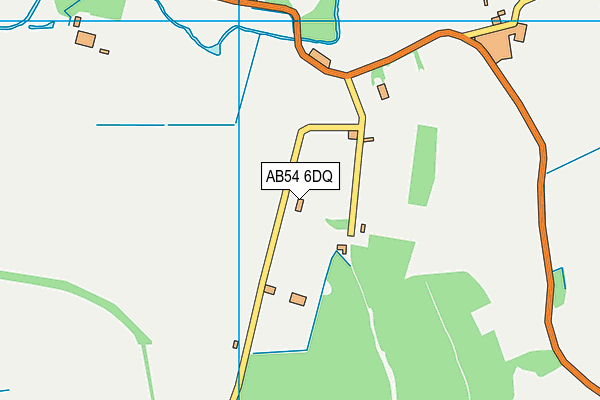 AB54 6DQ map - OS VectorMap District (Ordnance Survey)
