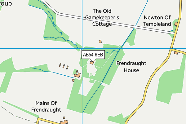AB54 6EB map - OS VectorMap District (Ordnance Survey)