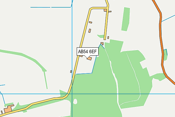 AB54 6EF map - OS VectorMap District (Ordnance Survey)