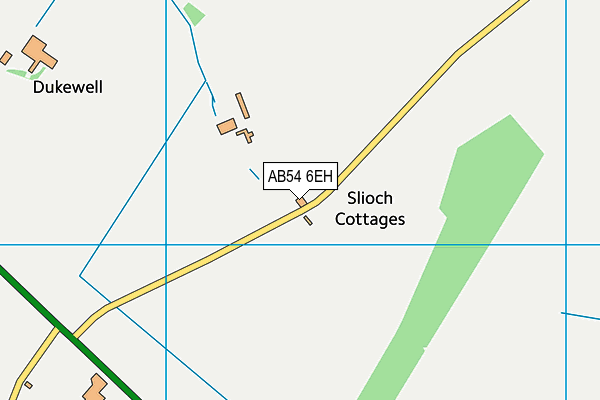 AB54 6EH map - OS VectorMap District (Ordnance Survey)
