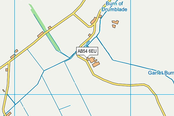 AB54 6EU map - OS VectorMap District (Ordnance Survey)