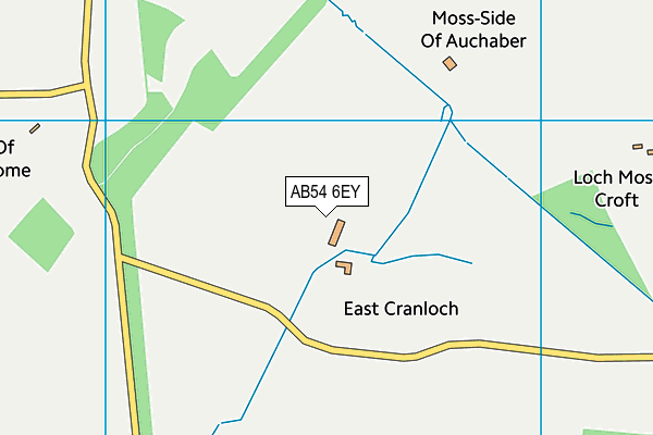 AB54 6EY map - OS VectorMap District (Ordnance Survey)