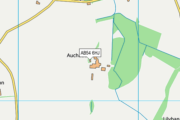 AB54 6HJ map - OS VectorMap District (Ordnance Survey)