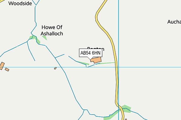AB54 6HN map - OS VectorMap District (Ordnance Survey)