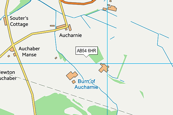 AB54 6HR map - OS VectorMap District (Ordnance Survey)