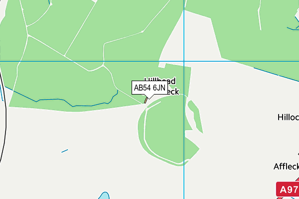 AB54 6JN map - OS VectorMap District (Ordnance Survey)
