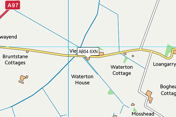 AB54 6XN map - OS VectorMap District (Ordnance Survey)