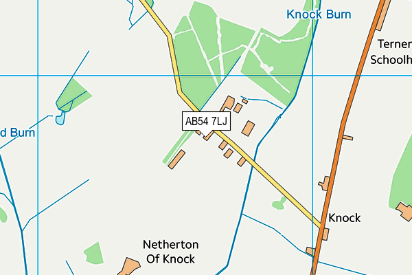 AB54 7LJ map - OS VectorMap District (Ordnance Survey)