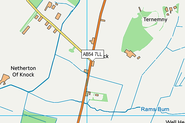 AB54 7LL map - OS VectorMap District (Ordnance Survey)