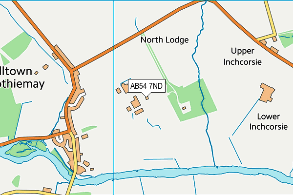 AB54 7ND map - OS VectorMap District (Ordnance Survey)