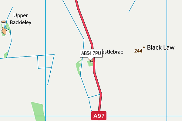 AB54 7PU map - OS VectorMap District (Ordnance Survey)