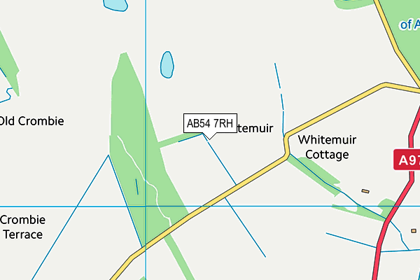 AB54 7RH map - OS VectorMap District (Ordnance Survey)