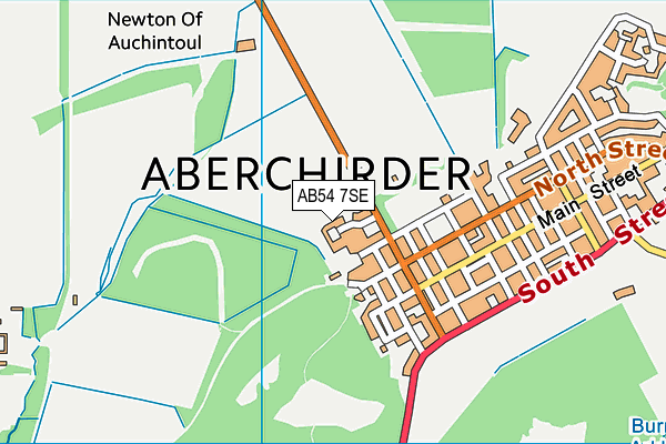 AB54 7SE map - OS VectorMap District (Ordnance Survey)