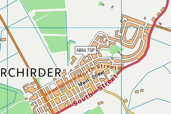 AB54 7SP map - OS VectorMap District (Ordnance Survey)