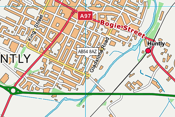 AB54 8AZ map - OS VectorMap District (Ordnance Survey)