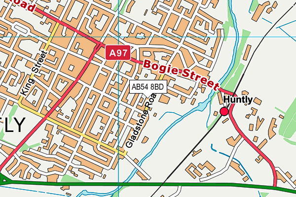 AB54 8BD map - OS VectorMap District (Ordnance Survey)
